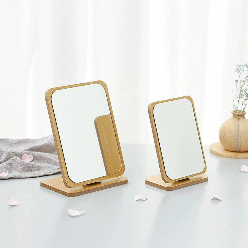 Goodinary® Folding Wooden Makeup Mirror