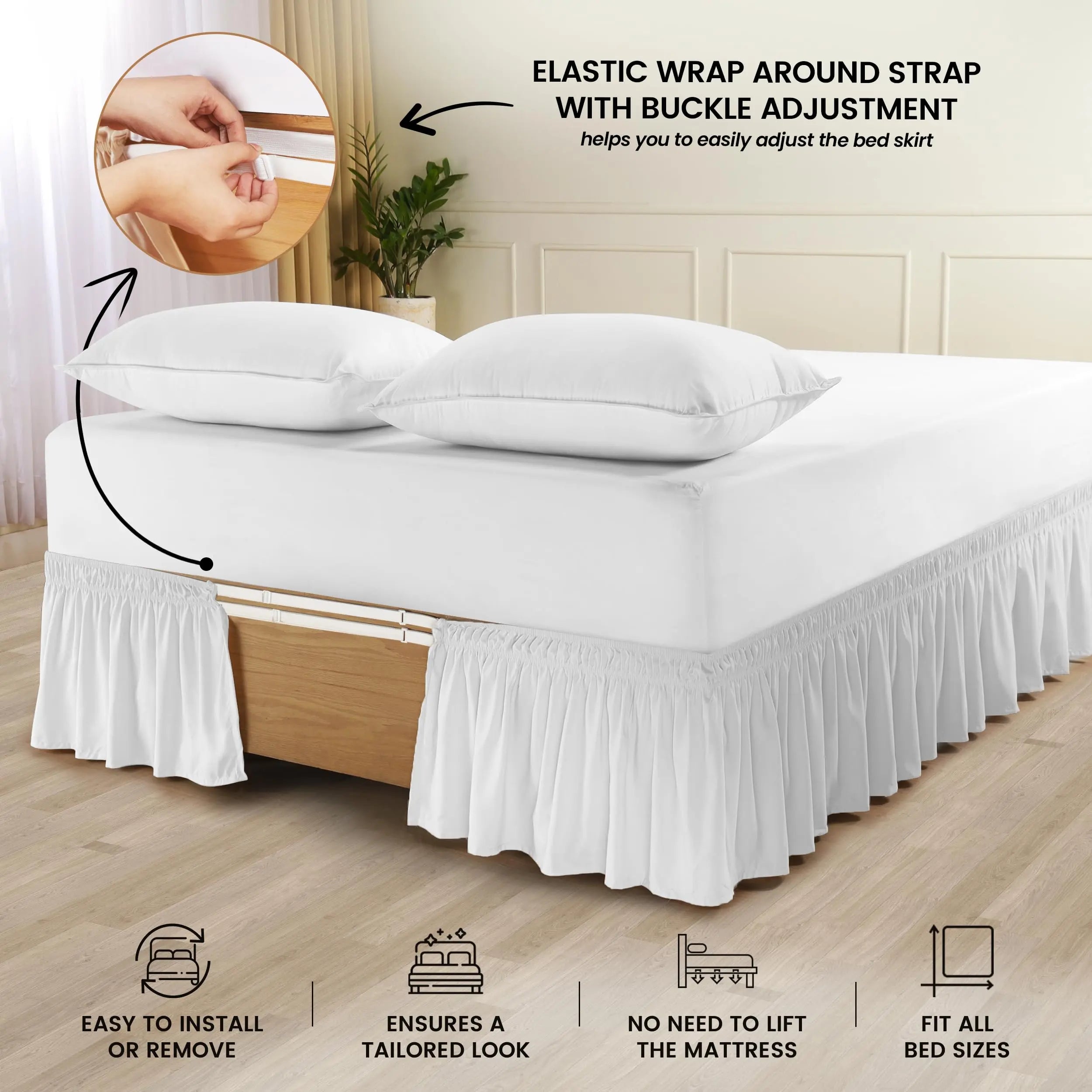 Goodinary® Adjustable Bed Ruffle - Goodinary