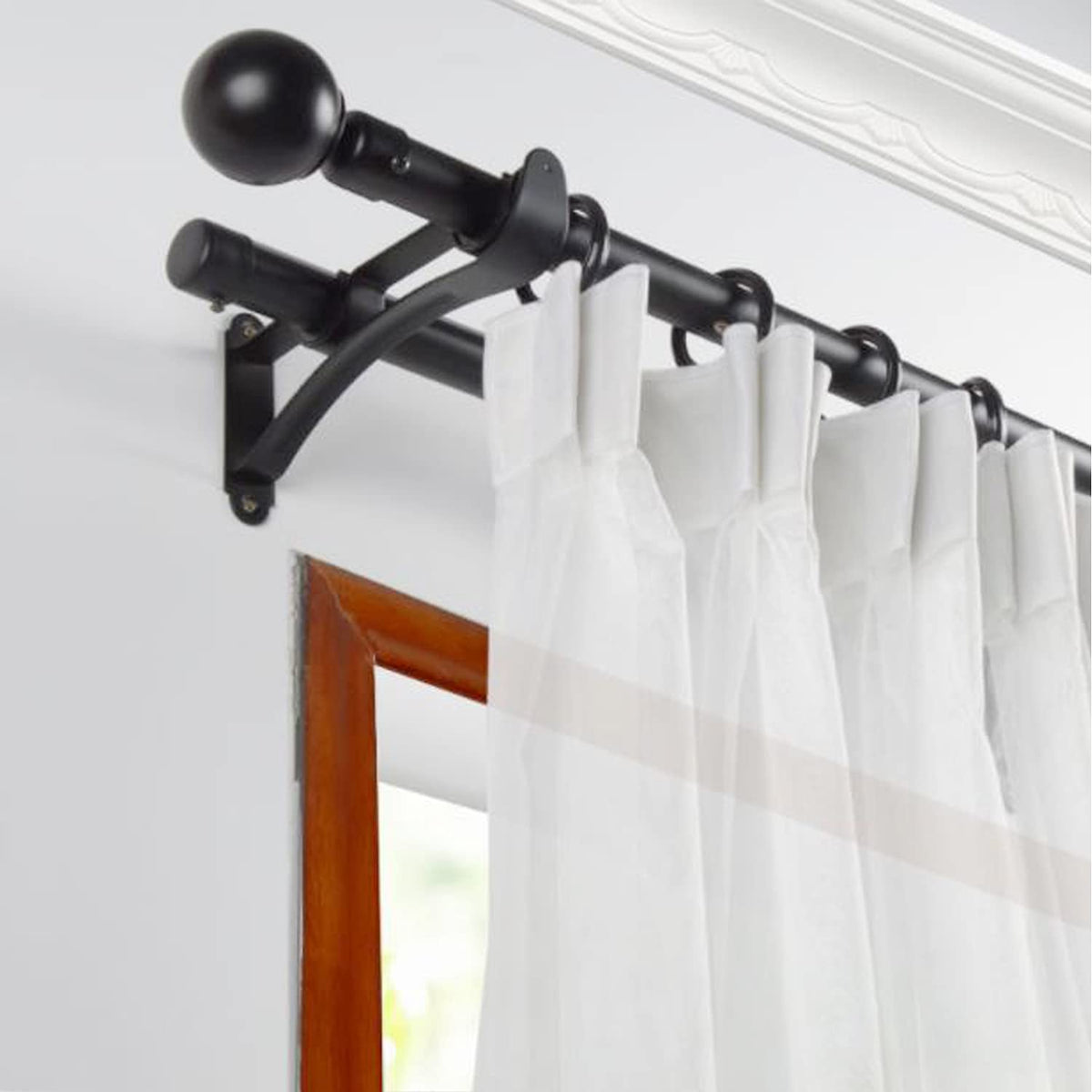 Goodinary® Double Curtain Bracket (2 Pcs)