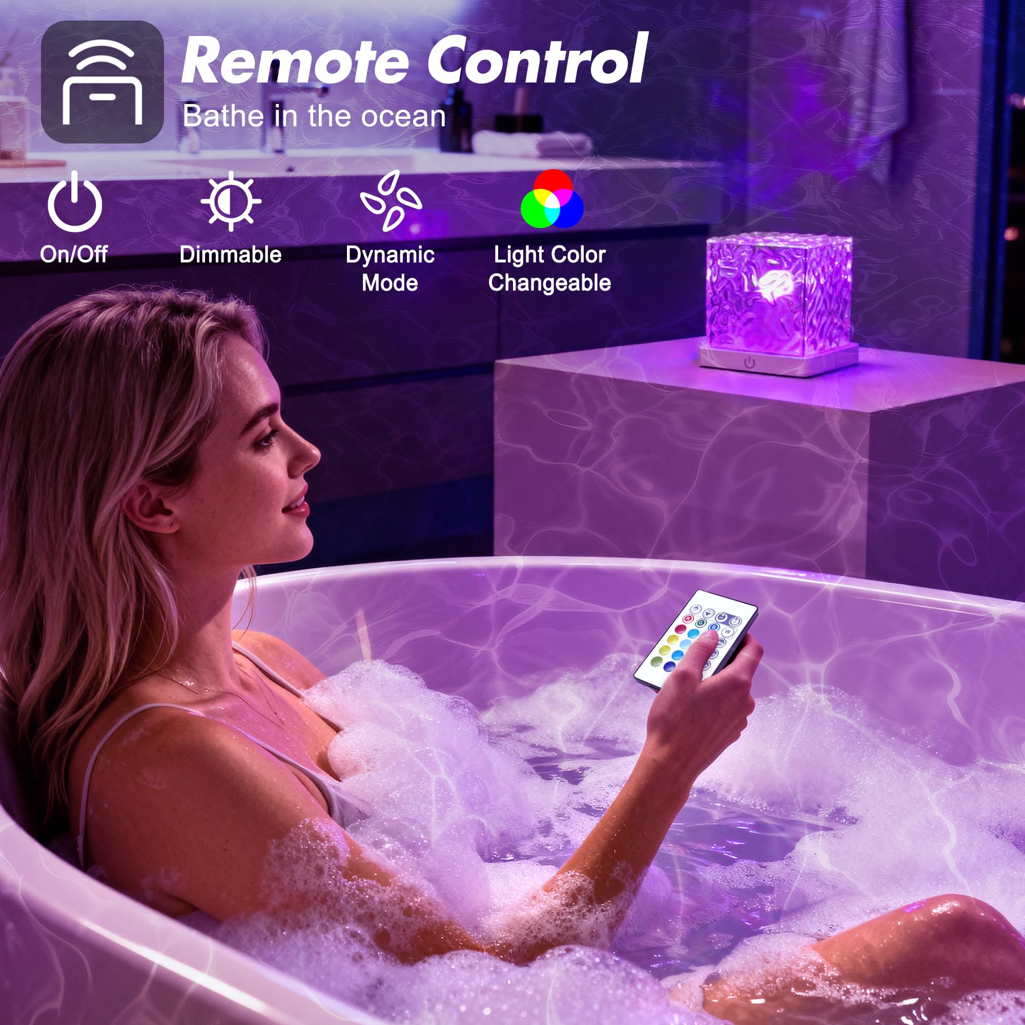 Goodinary® Ocean Wave LED Cube Lamp