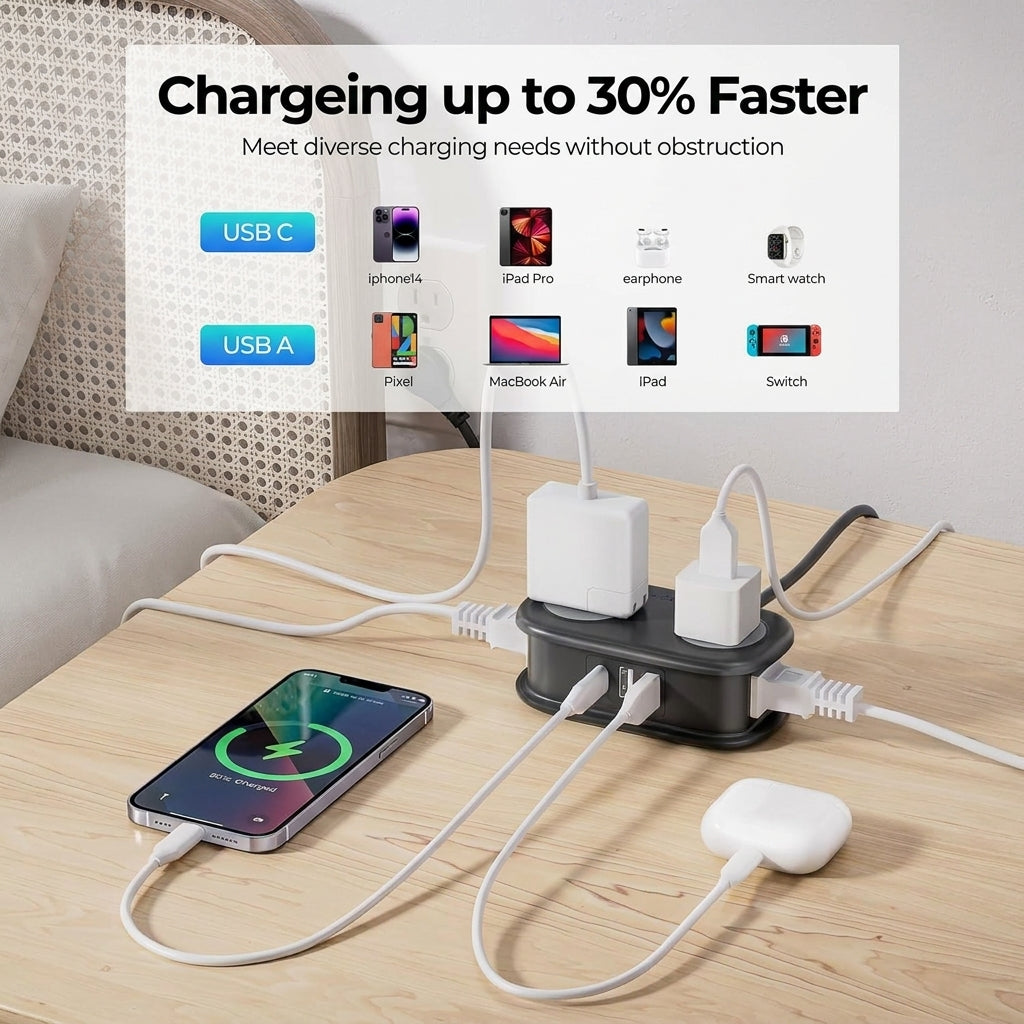 Goodinary® Travel Power Strip