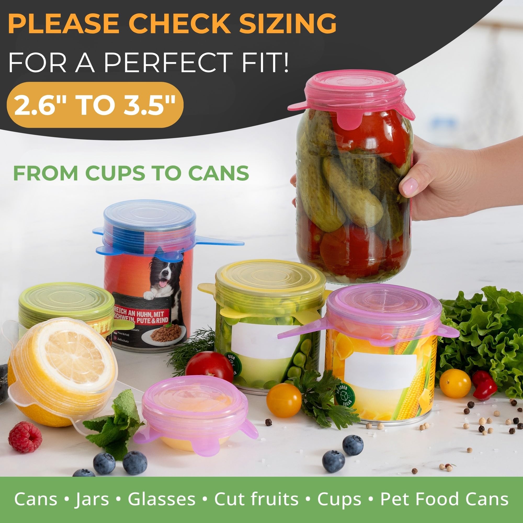 Goodinary® Reusable Jar Covers (12 Pcs)