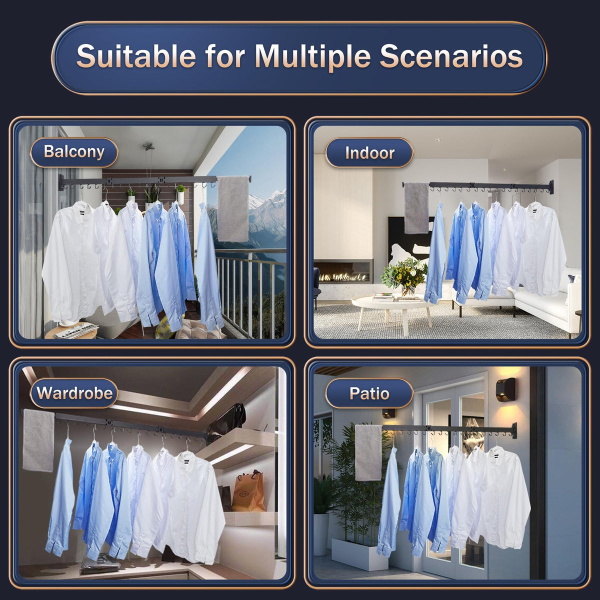 Goodinary® Retractable Laundry Hanger