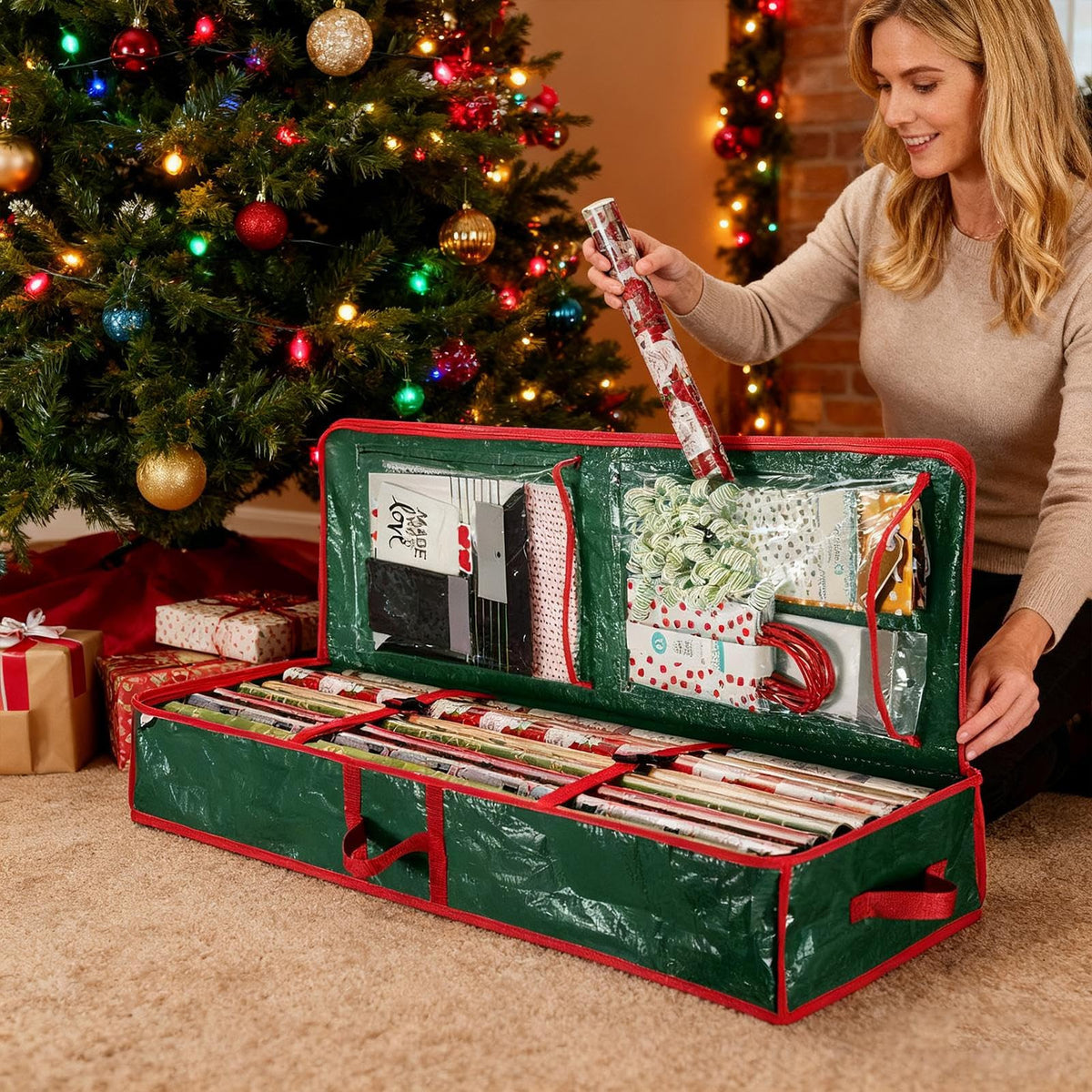 Goodinary® Gift Wrap Organizer
