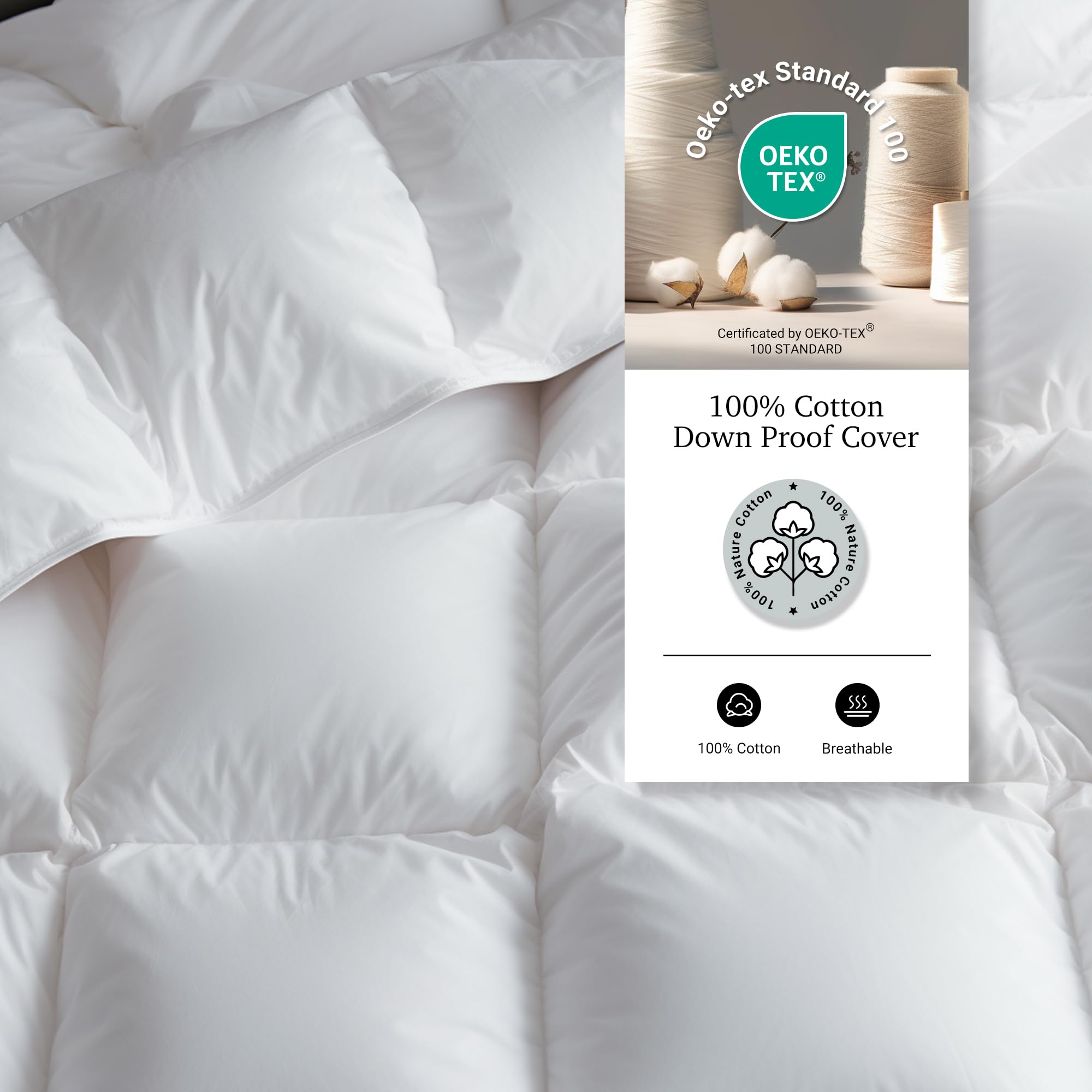 Goodinary® White Goose Down Cooling Comforter