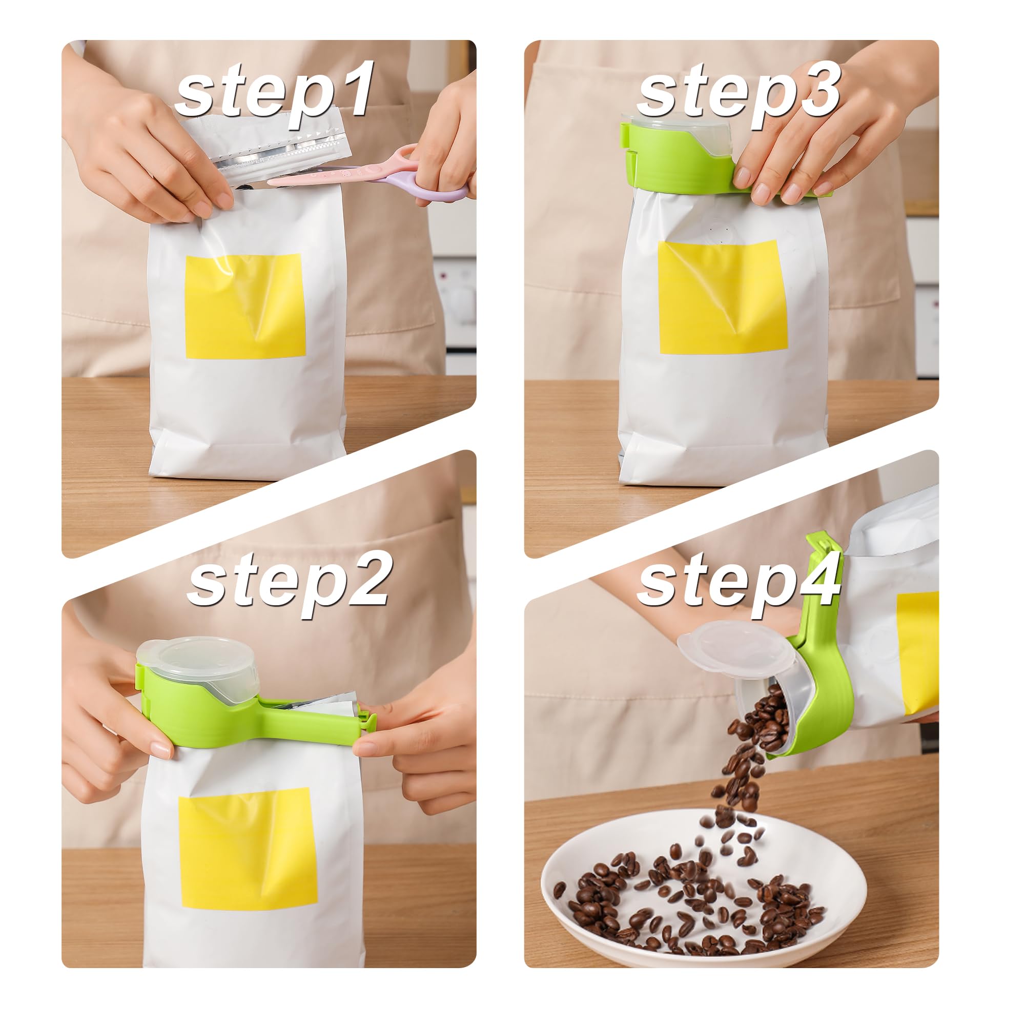 Goodinary® Pour Spout Bag Clips (4 Pcs)