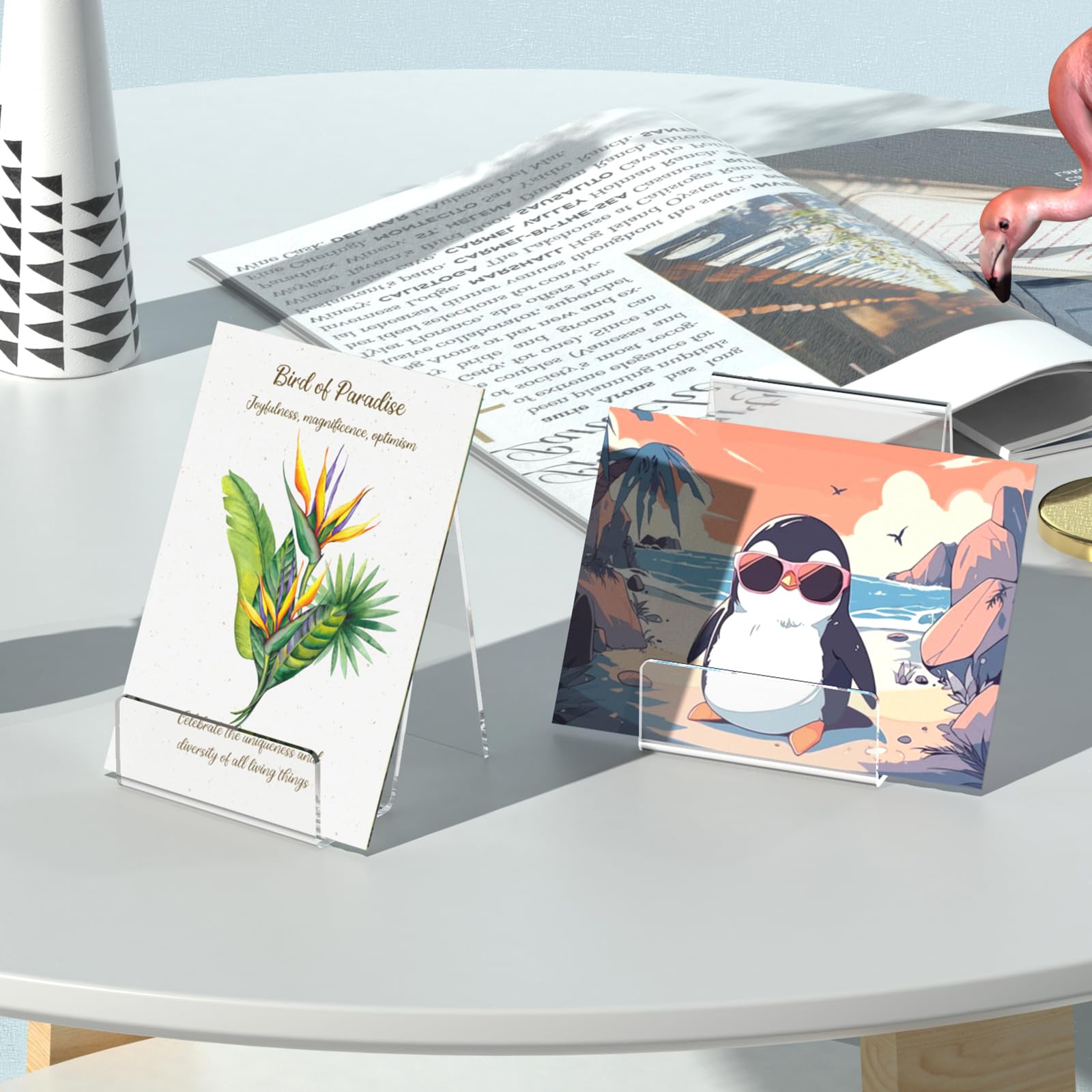 Goodinary® Acrylic Book Display Stand (2 Pcs)