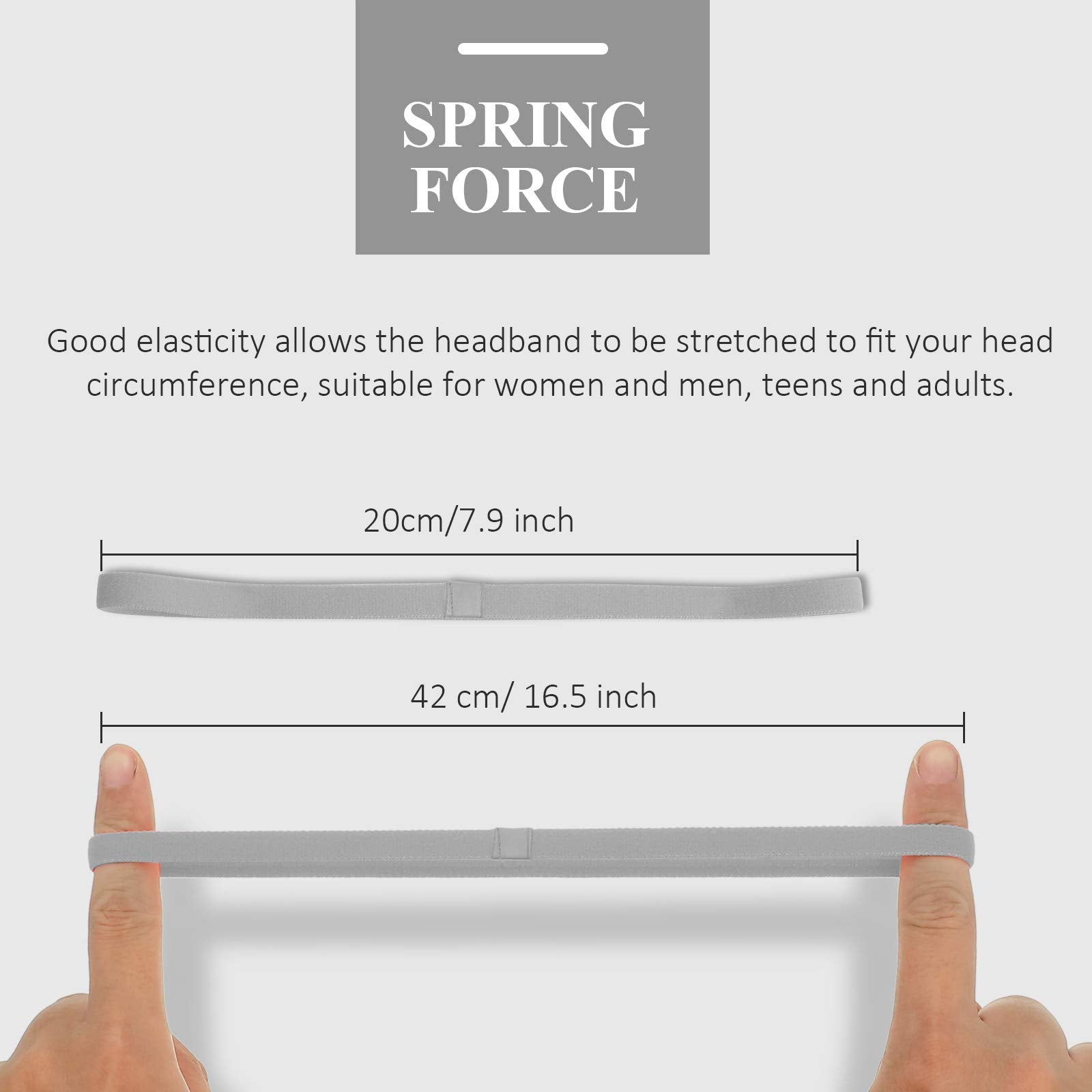 Goodinary® Elastic Sports Headbands (4 pcs)