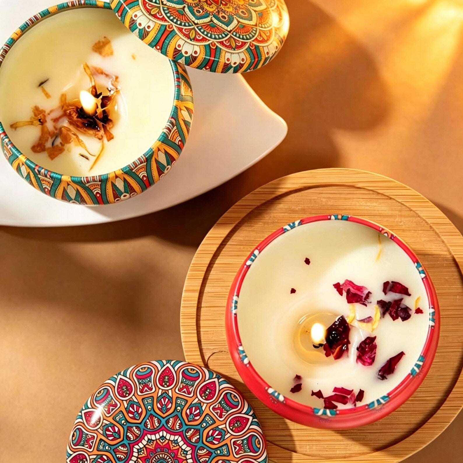 Goodinary® Desert Bloom Candle Set (4 Pcs)