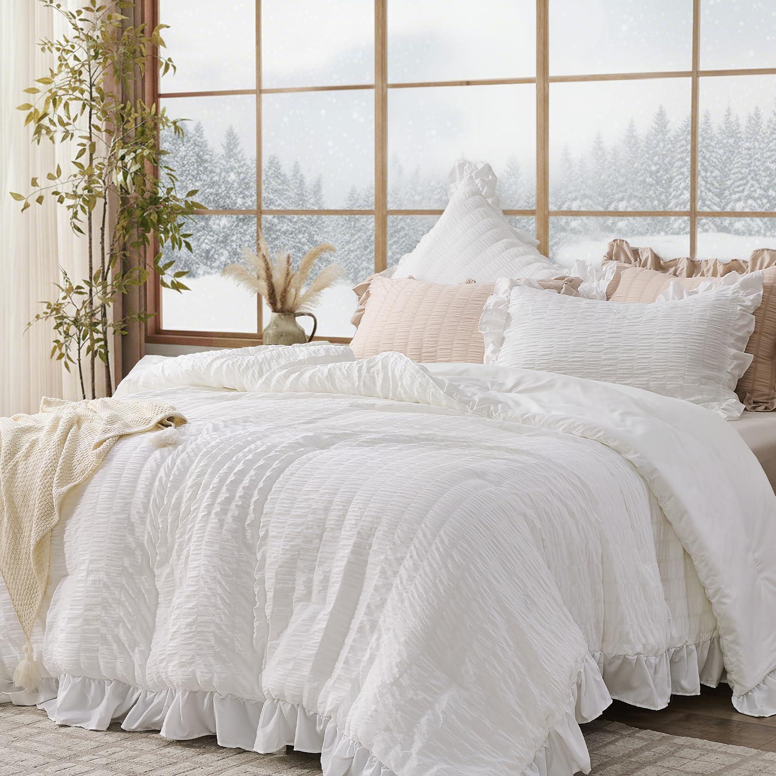 Goodinary® Korean Lace Seersucker Bedding Set