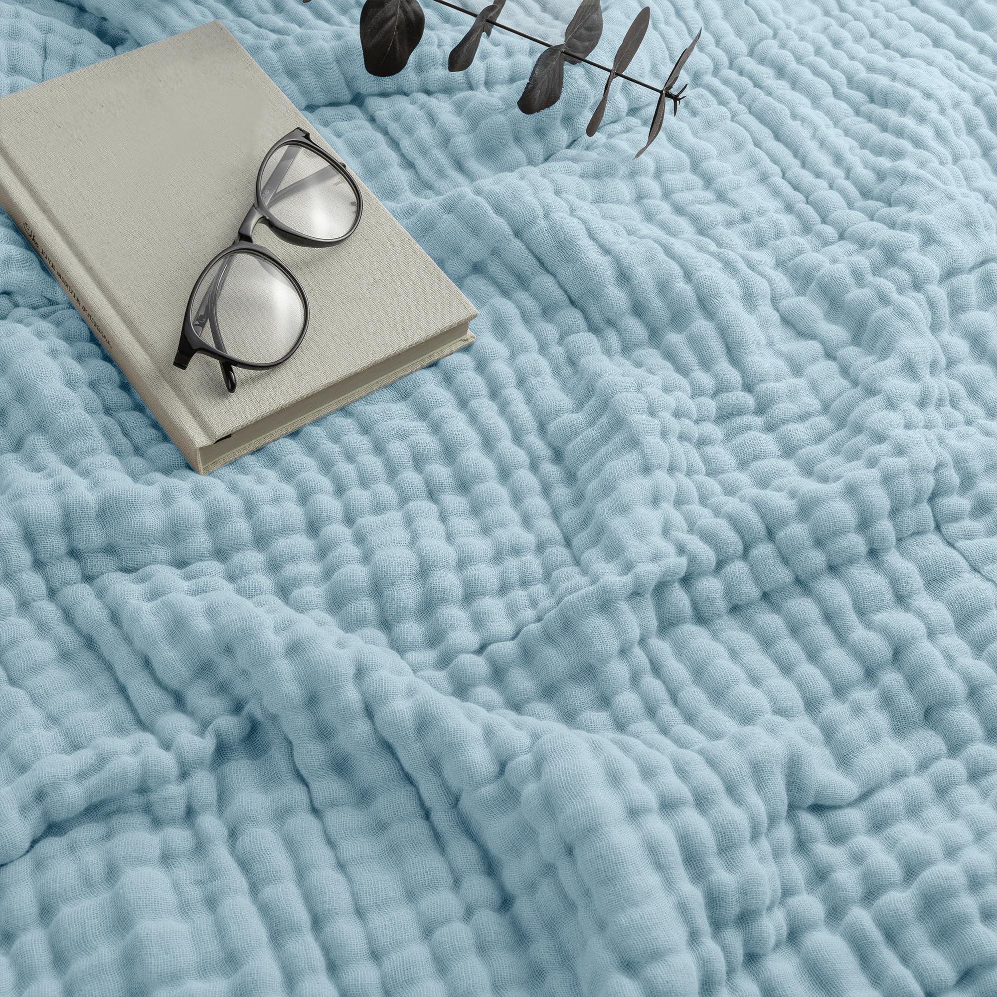 Goodinary® Lightweight Cotton Muslin Throw Blanket Goodinary