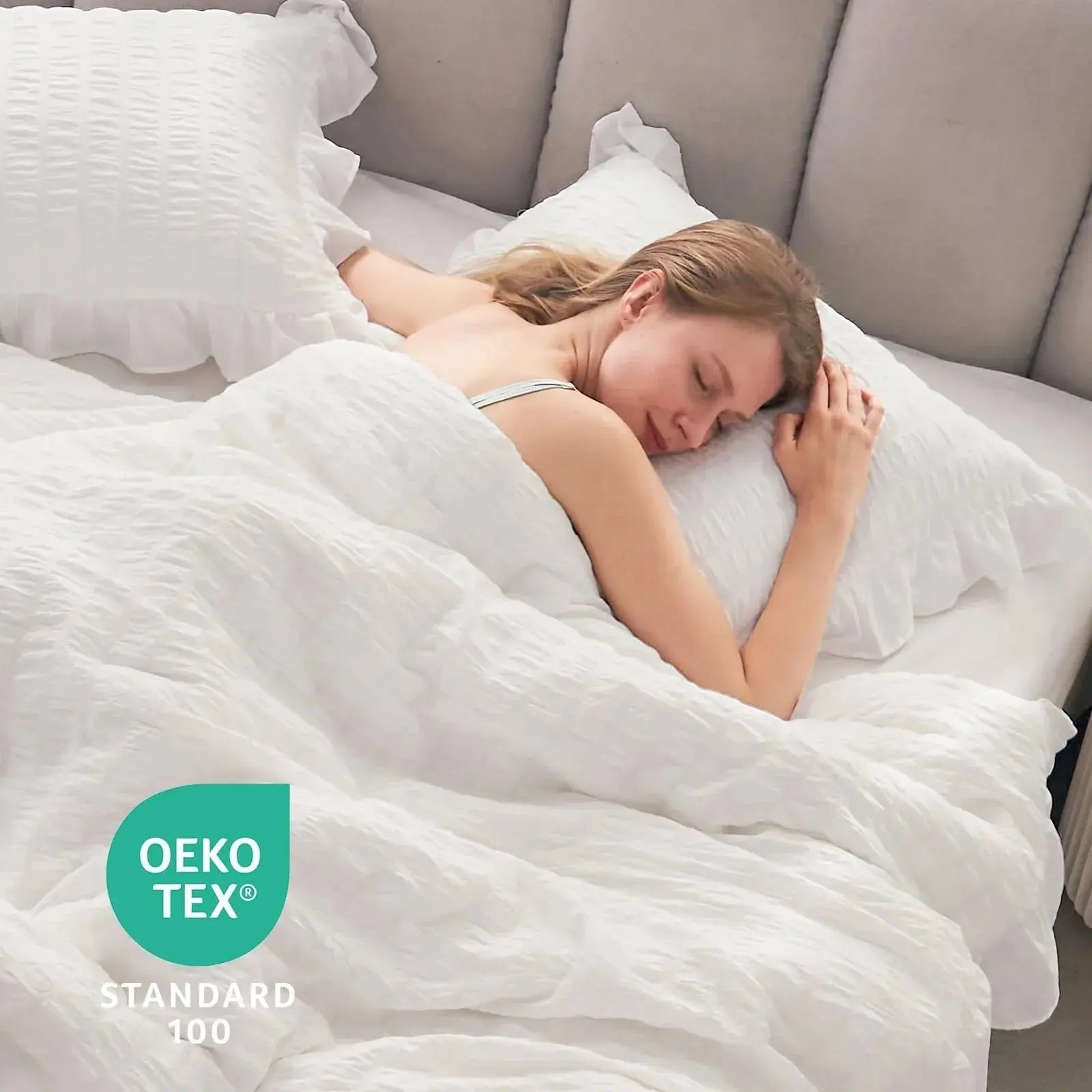Goodinary® Korean Lace Seersucker Bedding Set Goodinary