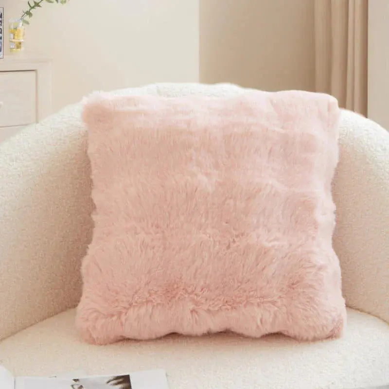 Goodinary® Faux Rabbit Fur Bubble Velvet Pillow Cover Goodinary
