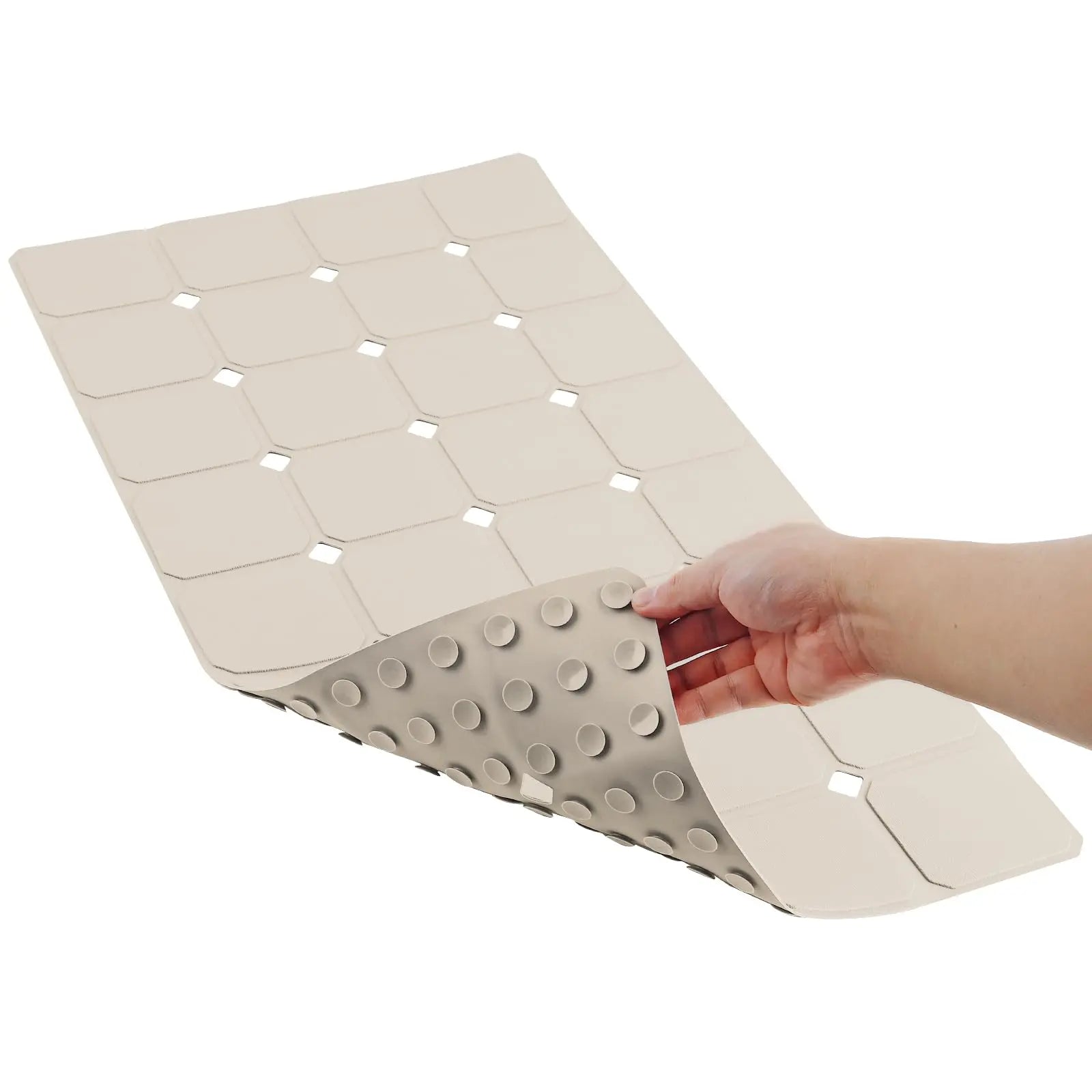 Goodinary® Silicone Foldable Tub Mat with Strong Suction Cups Goodinary