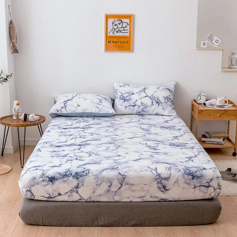 Goodinary® Marble Print Microfiber Deep Pocket Set Goodinary