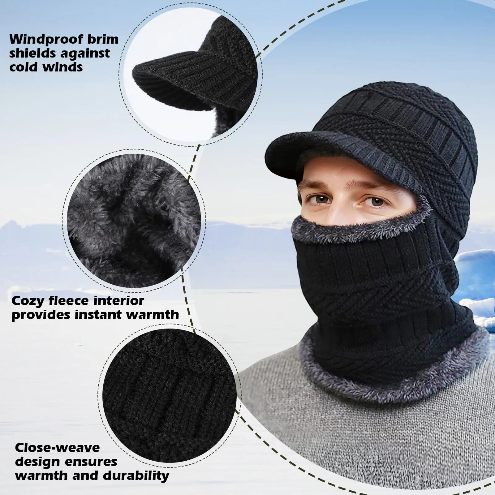 Slumblr® Winter Fleece Balaclava Beanie Slumblr