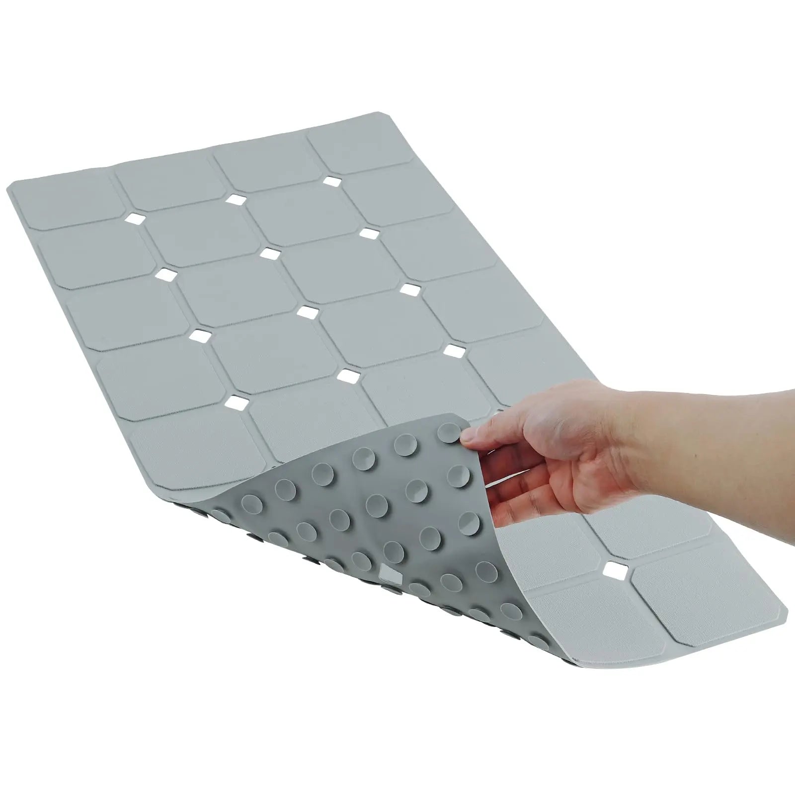 Goodinary® Silicone Foldable Tub Mat with Strong Suction Cups Goodinary