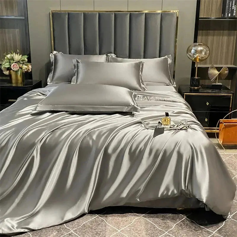 Goodinary® Mulberry Silk Bedding Set with Duvet Sheet Pillowcases Goodinary