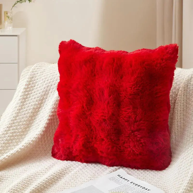 Goodinary® Faux Rabbit Fur Bubble Velvet Pillow Cover Goodinary