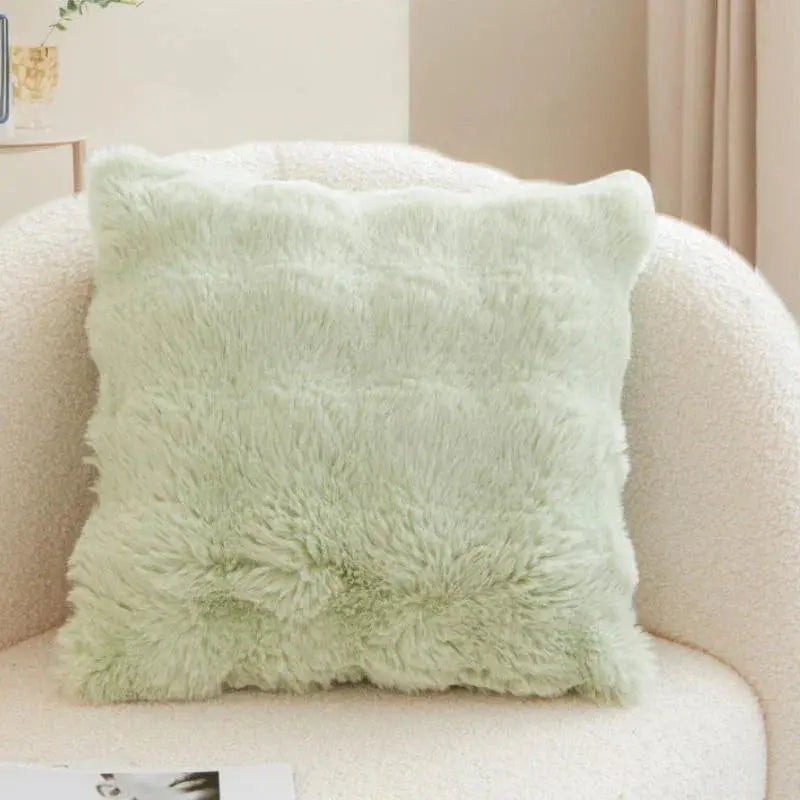 Goodinary® Faux Rabbit Fur Bubble Velvet Pillow Cover Goodinary