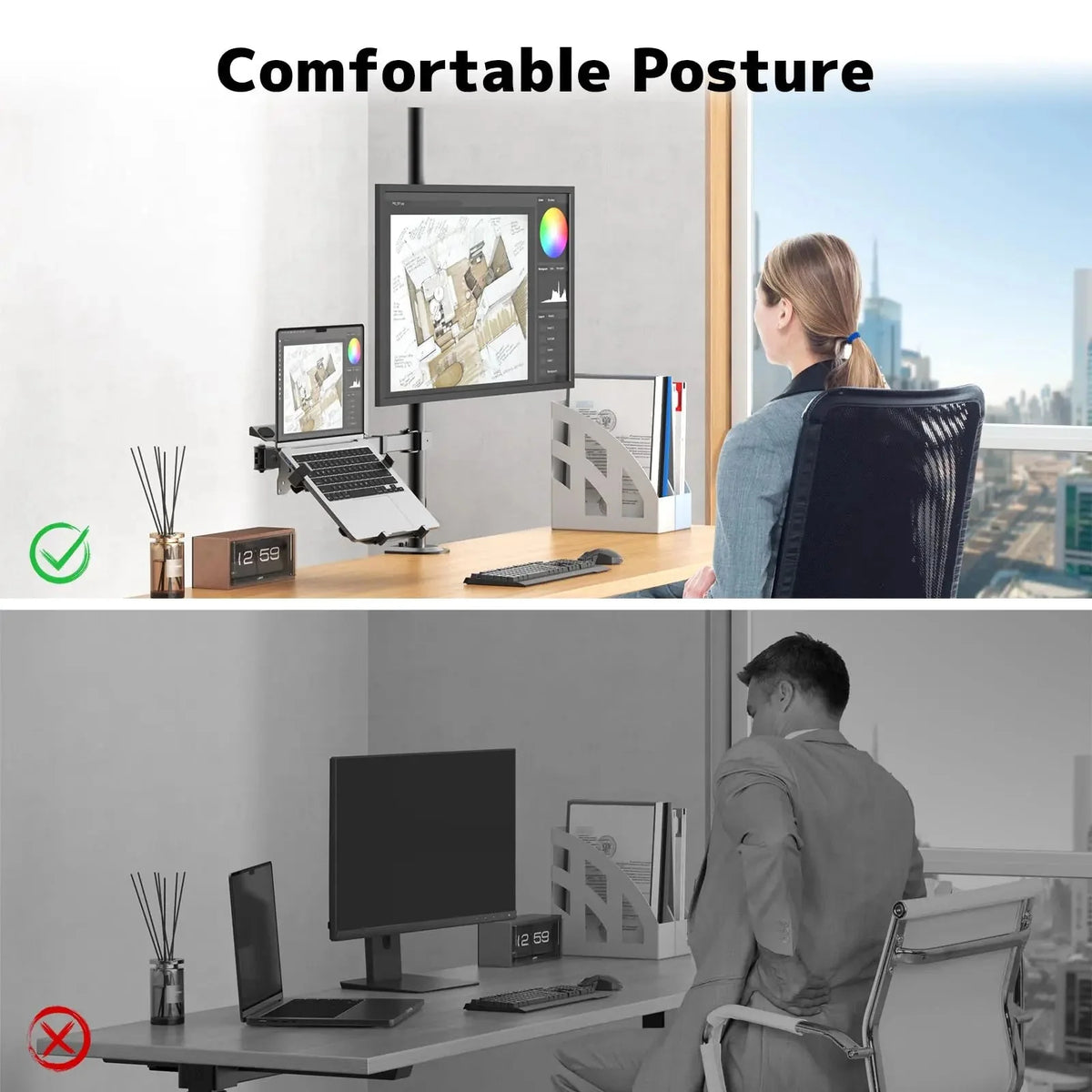 Office Object™ Laptop Clamp Stand