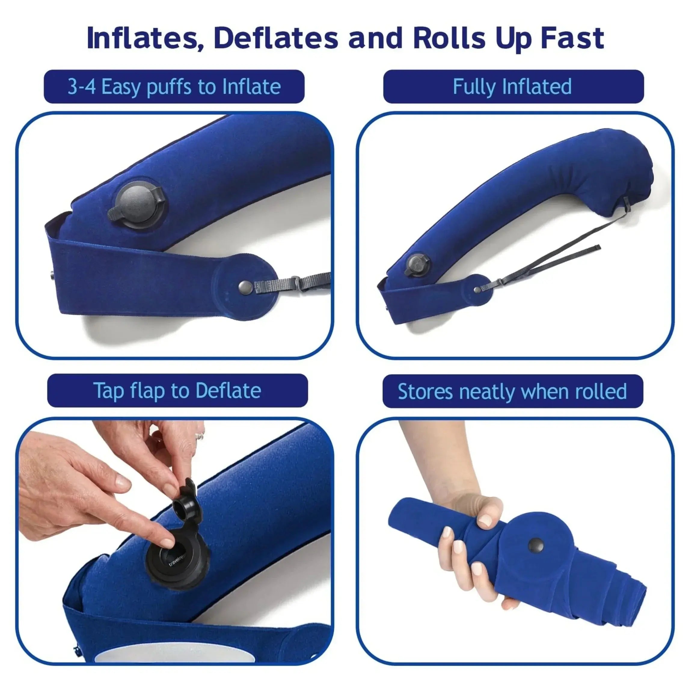 Goodinary® Foldable Travel Comfort Support Pillow Goodinary