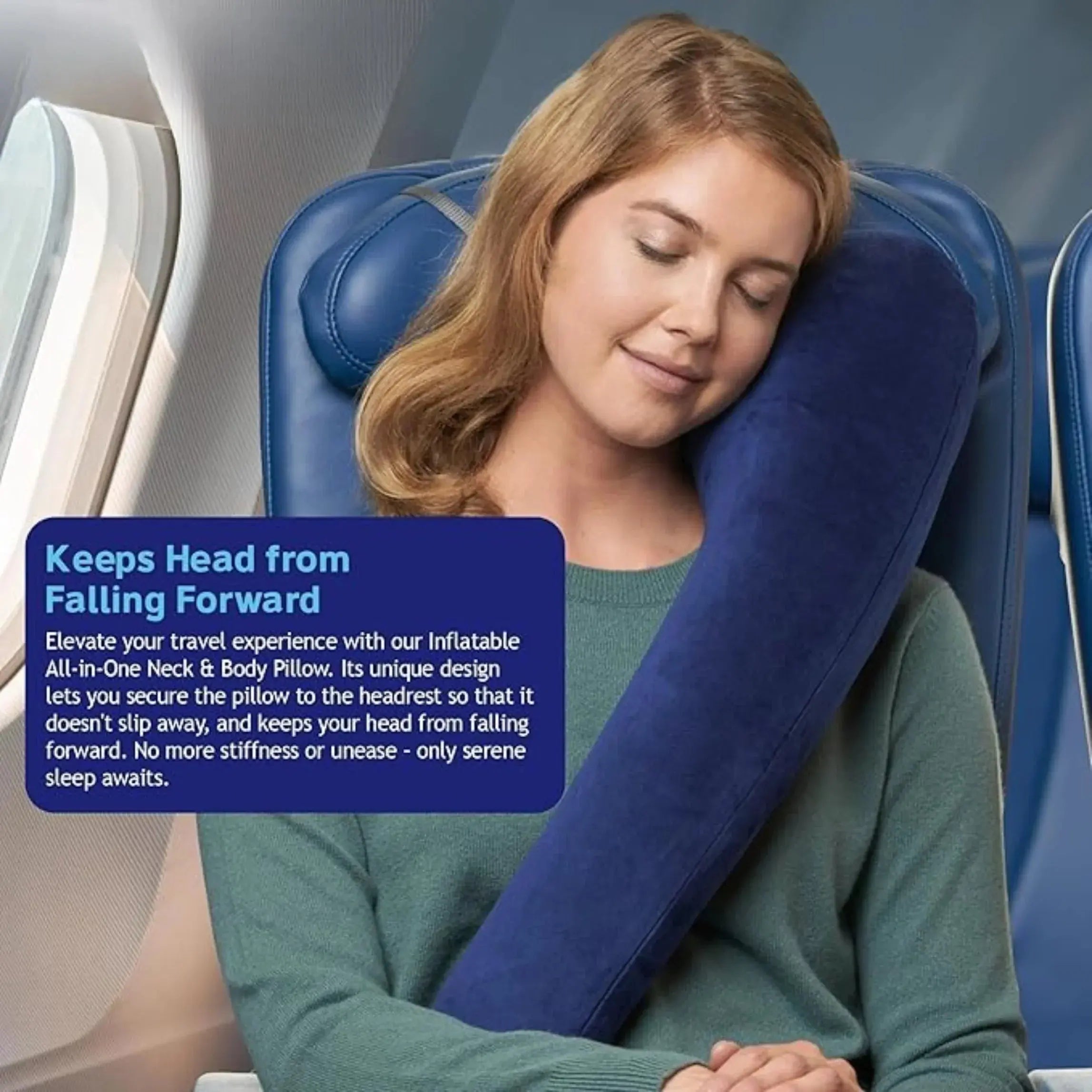 Goodinary® Foldable Travel Comfort Support Pillow Goodinary
