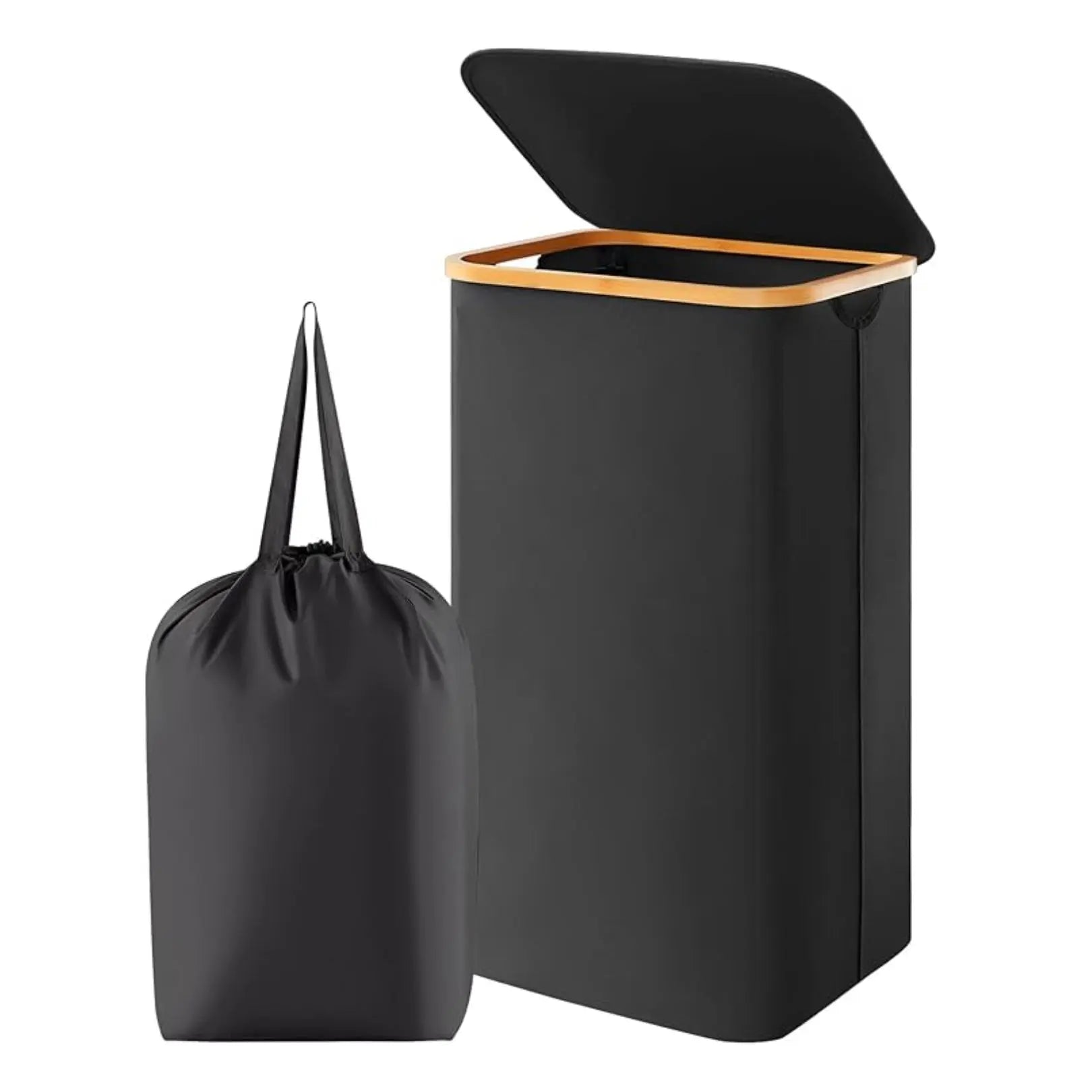 Goodinary® Large Foldable Laundry Basket with Lid - Goodinary