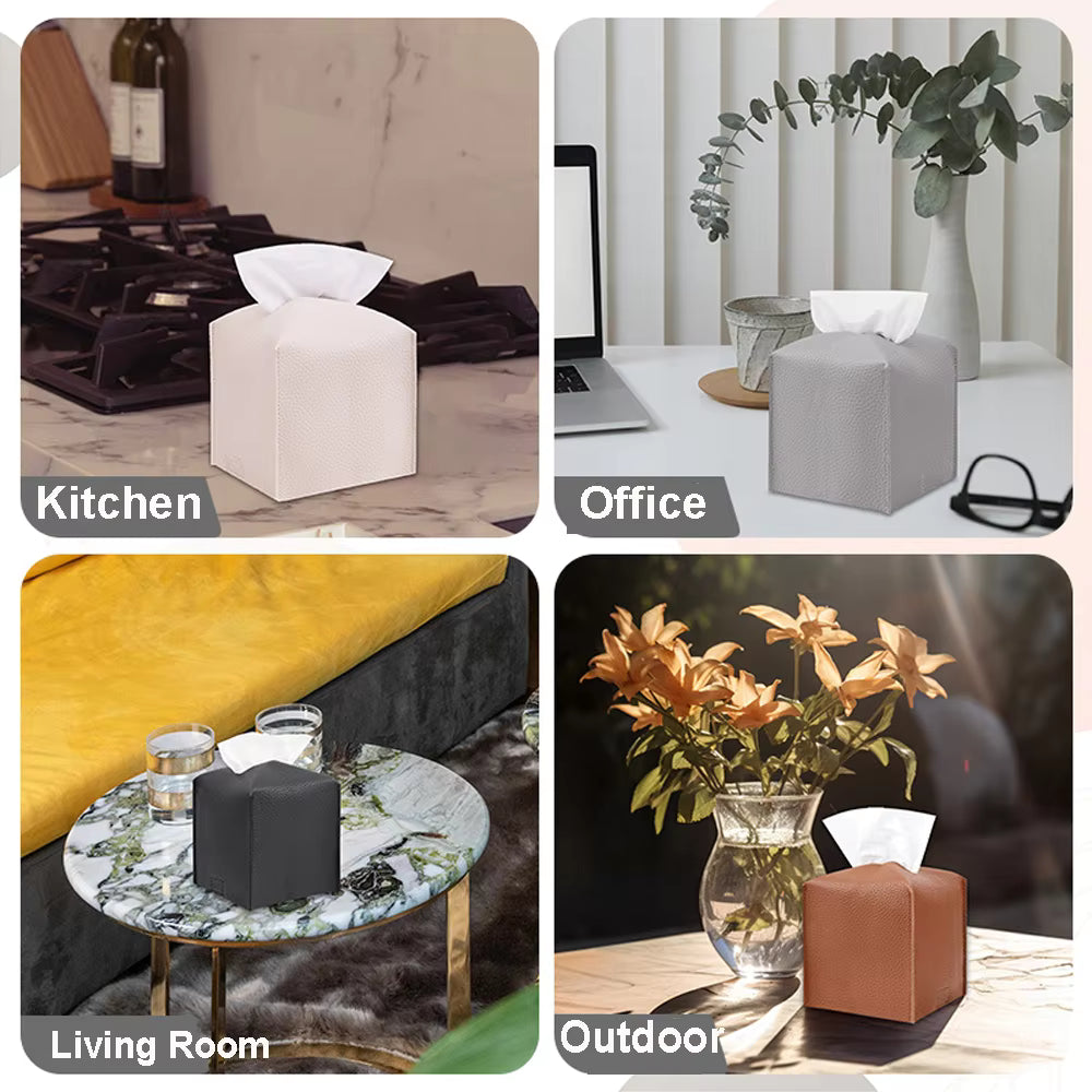 Office Object™ Leather Tissue Holder