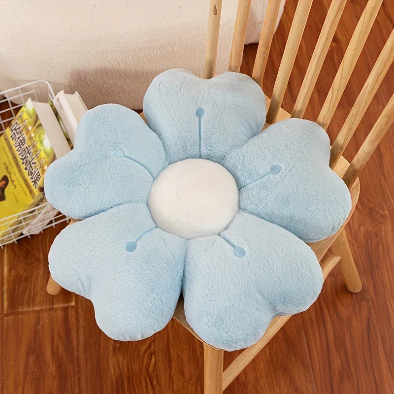 Goodinary® Flower Plush Soft Decorative Throw Pillow