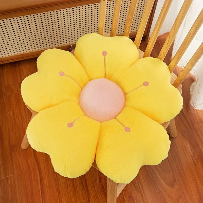 Goodinary® Flower Plush Soft Decorative Throw Pillow