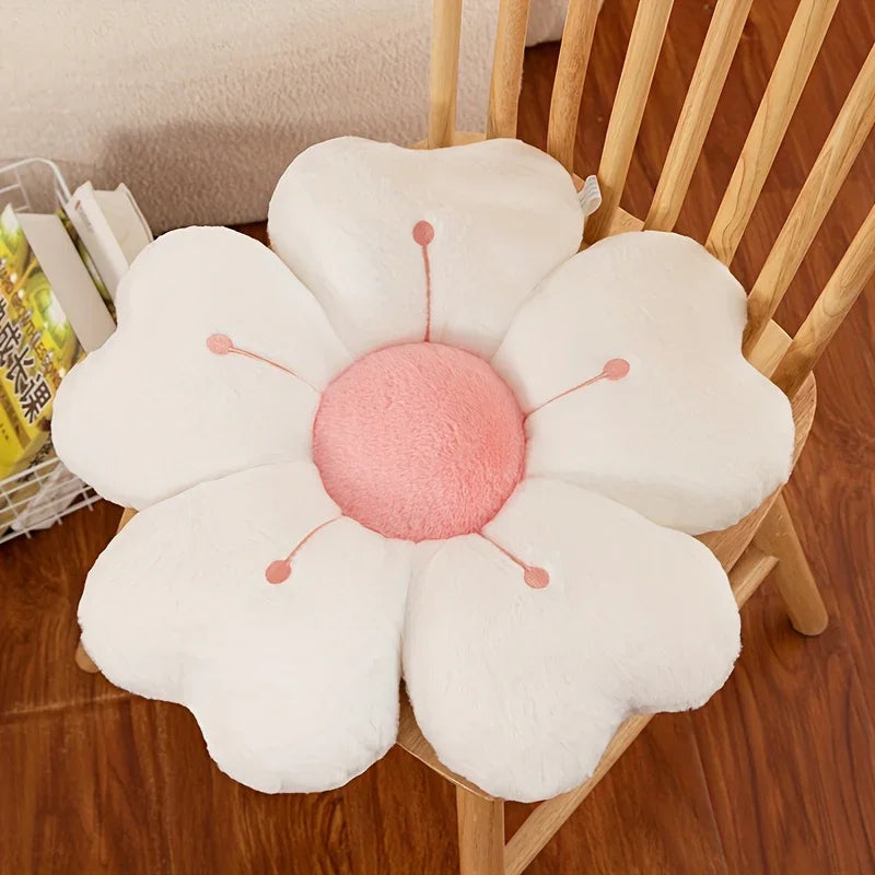 Goodinary® Flower Plush Soft Decorative Throw Pillow