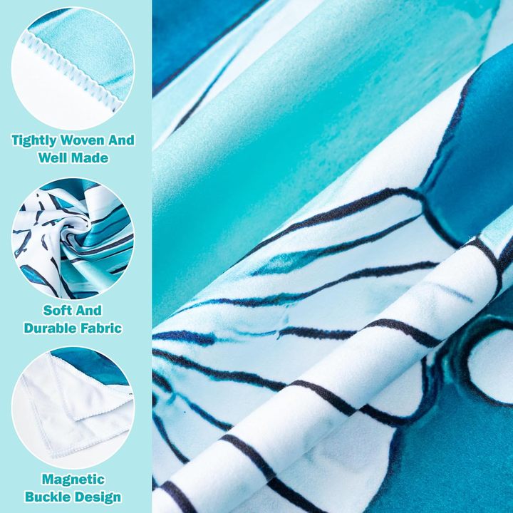 Premium Summer Beach Towels Quick Dry Woven Microfiber with Abstract Pattern
