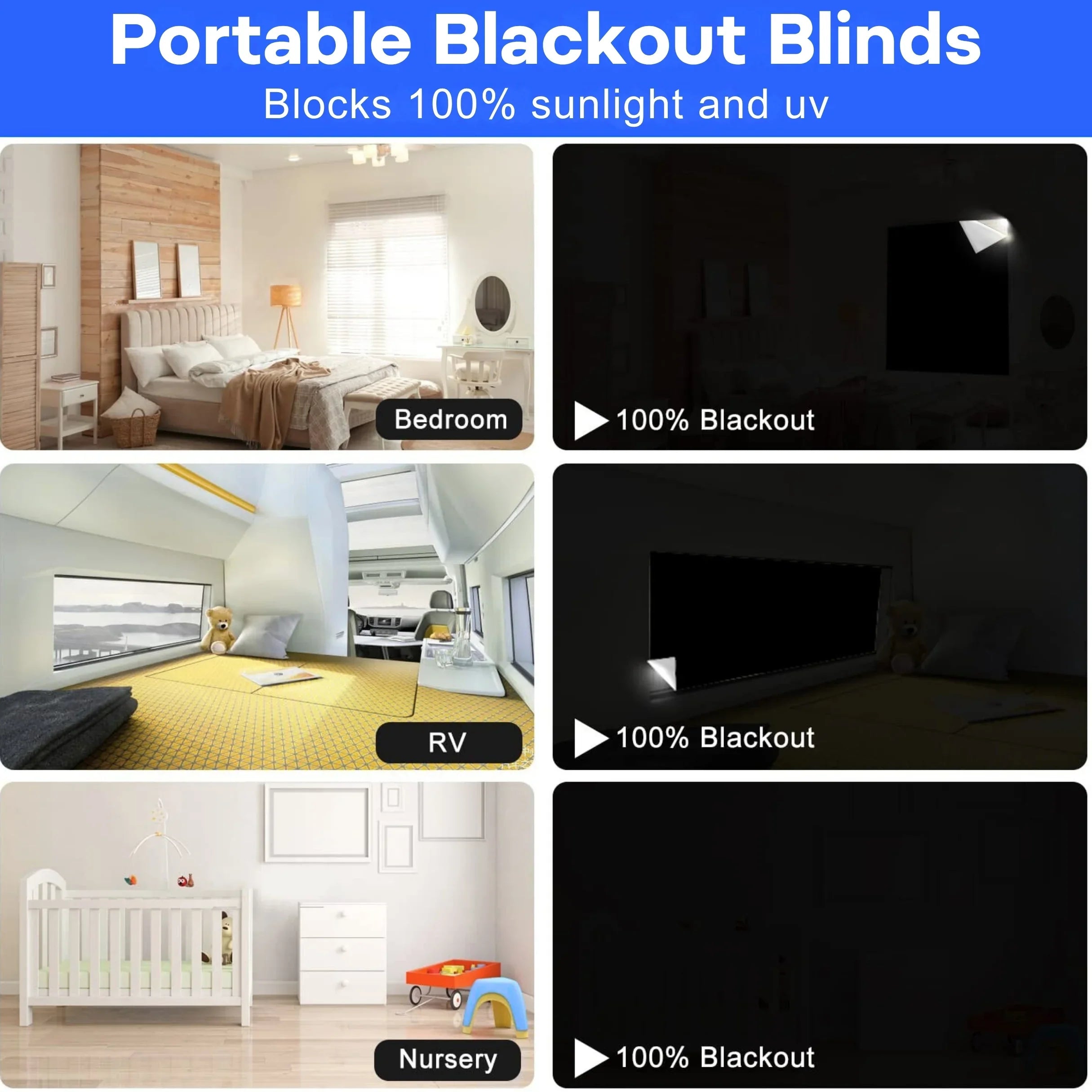 Goodinary® Magnetic Blackout Window Shades