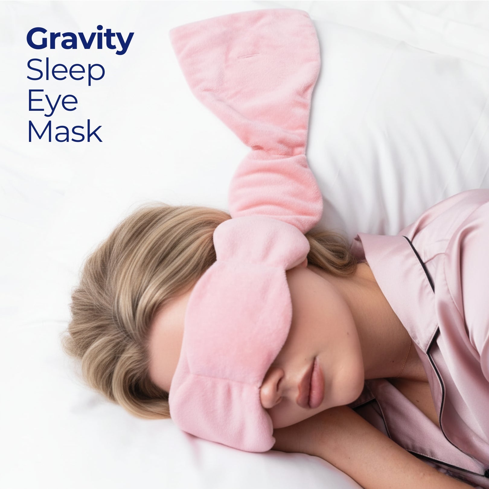 Weighted Sleep Mask | Gentle Pressure Comfort | Light Blocking Design