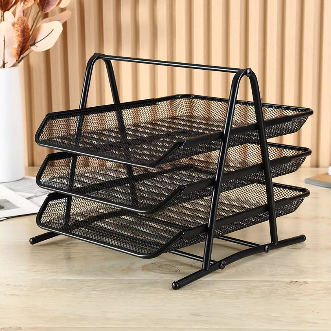 Office Object™ Desk Paper Organizer with Sliding Trays