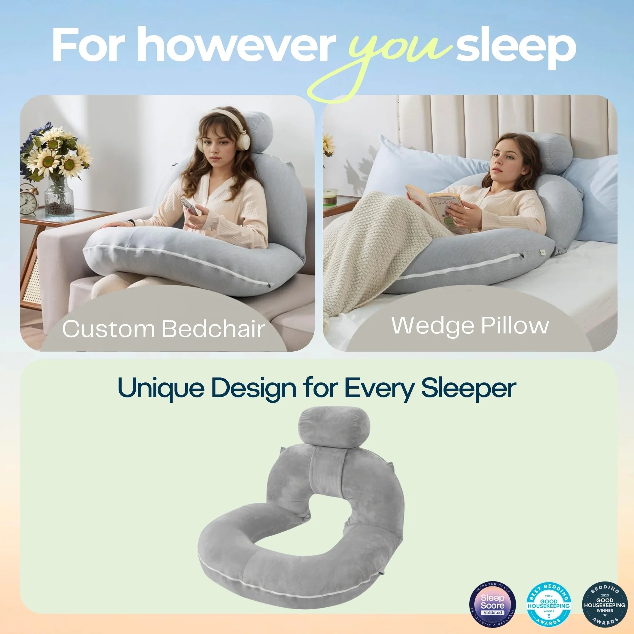 Slumblr® Reading Pillow