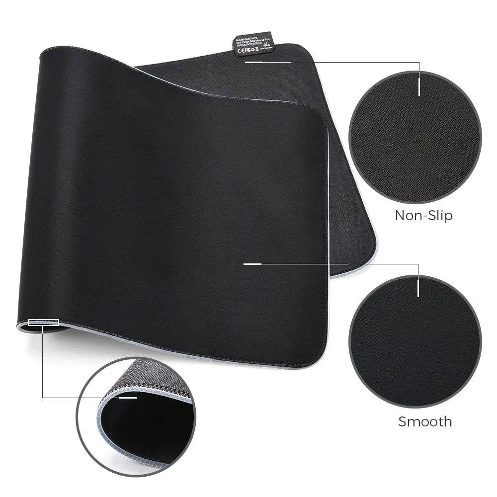 Office Object™ LED RGB Gaming Mouse Pad Large Desk Mat