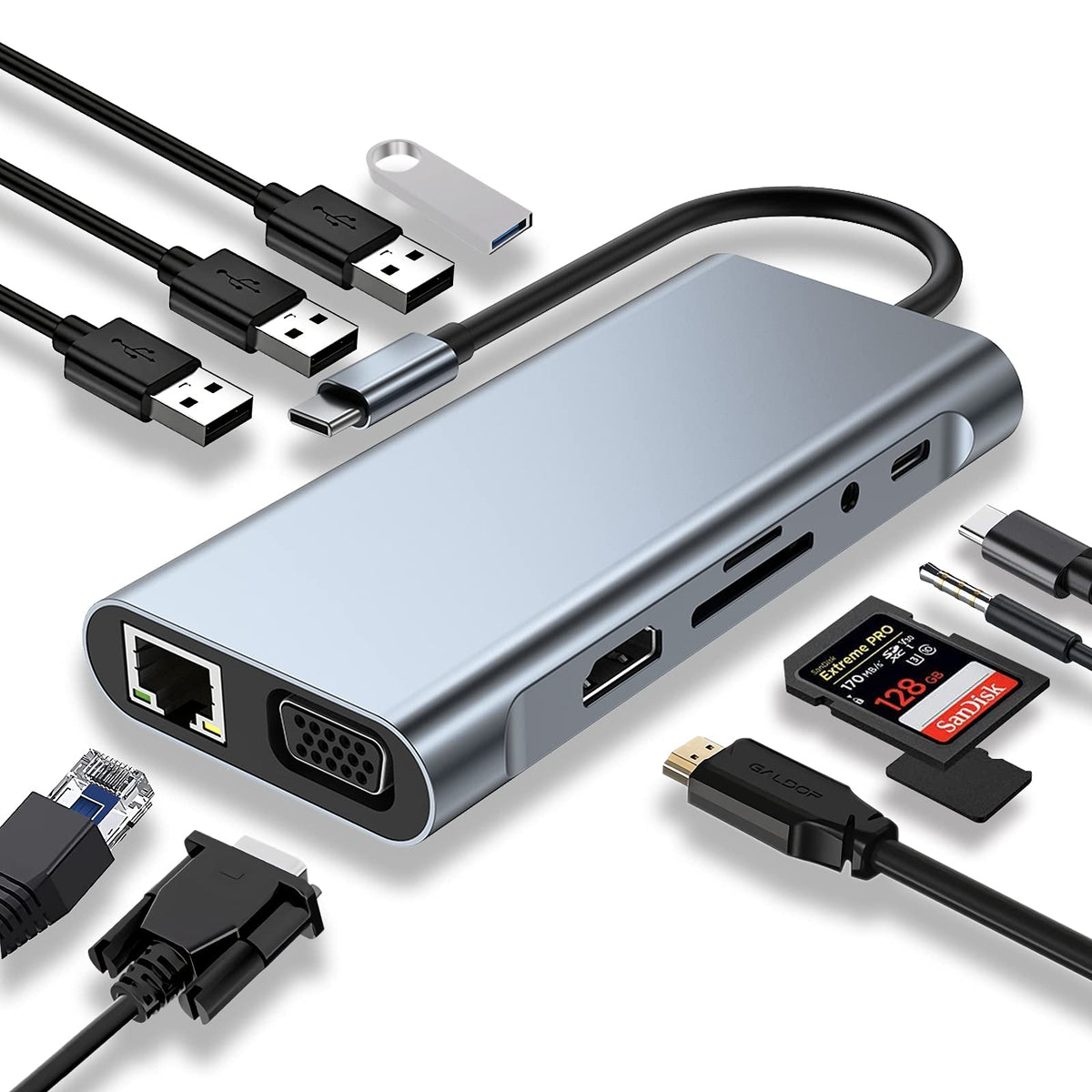 Office Object™ USB-C Docking Station Hub Adapter