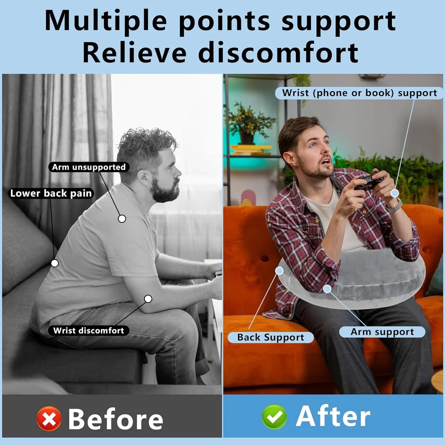 Slumblr® U-Shaped Gaming Pillow