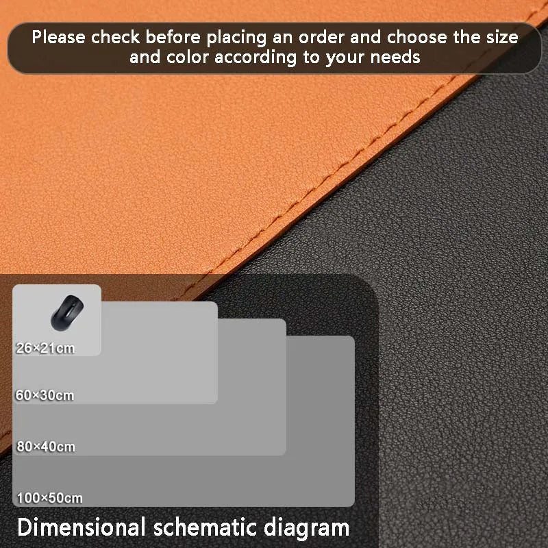 Office Object™ Large PU Leather Desk Pad Waterproof Mat