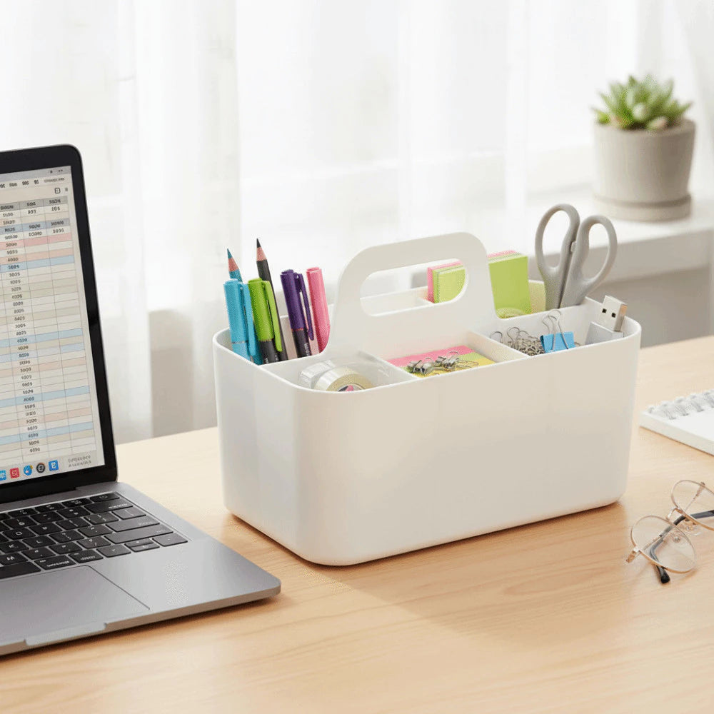 Office Object™ Multipurpose Plastic Caddy with Handle