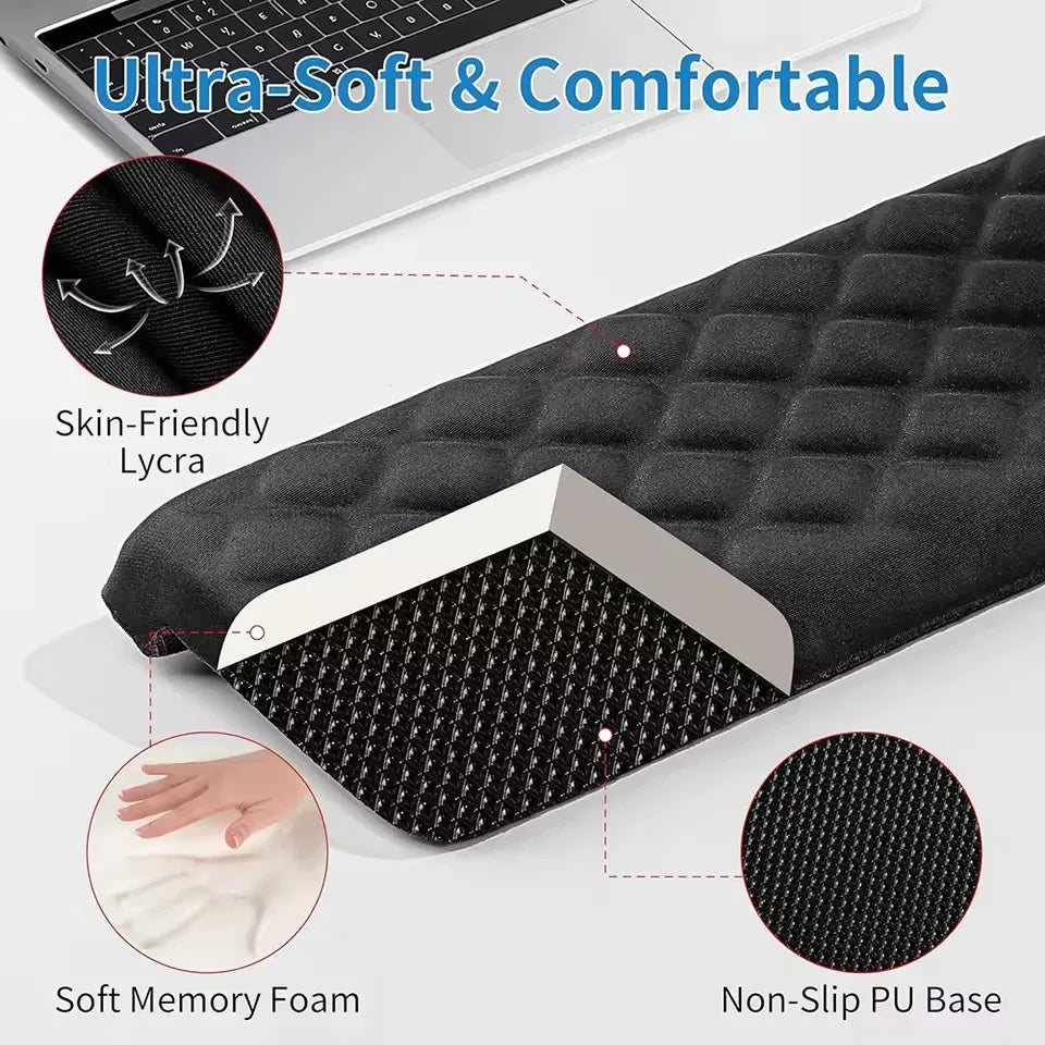 Office Object™ L-Shaped Memory Foam Wrist Rest (2 Pcs)