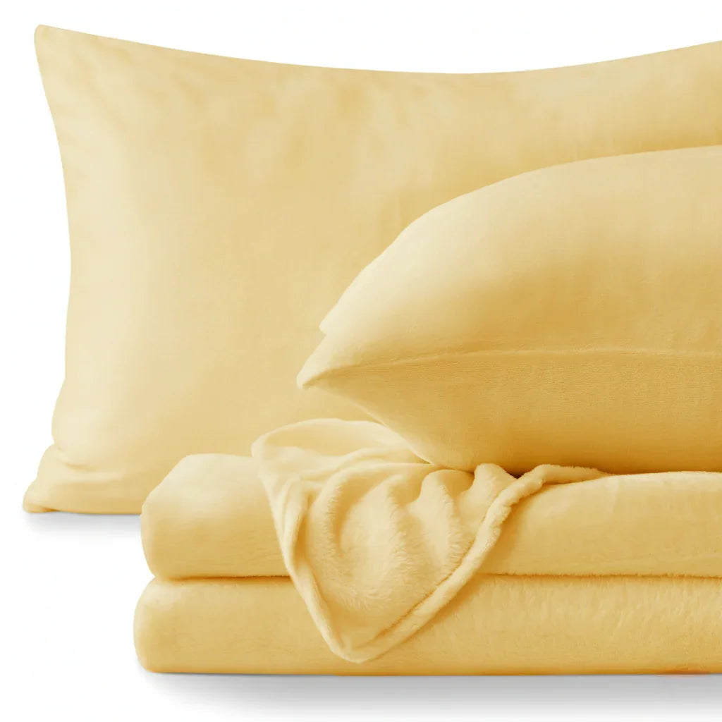 Goodinary® Plush Warm Flannel Fleece Bedding Set