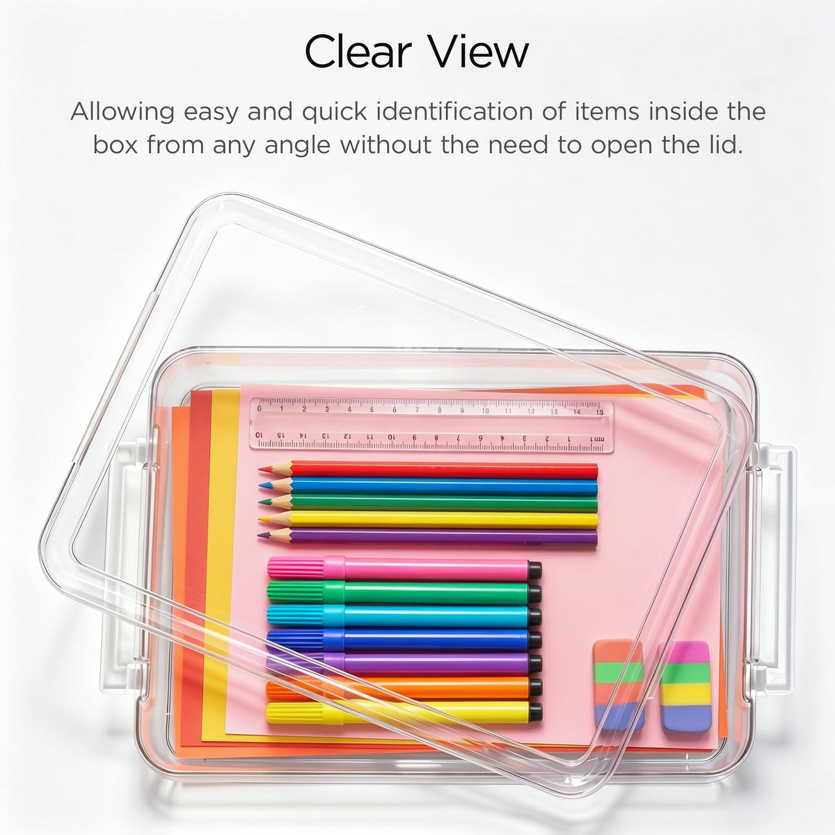 Office Object™ Acrylic Transparent Desktop Paper Organizer