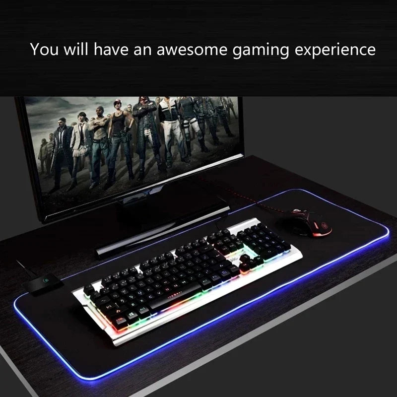 Office Object™ LED RGB Gaming Mouse Pad Large Desk Mat