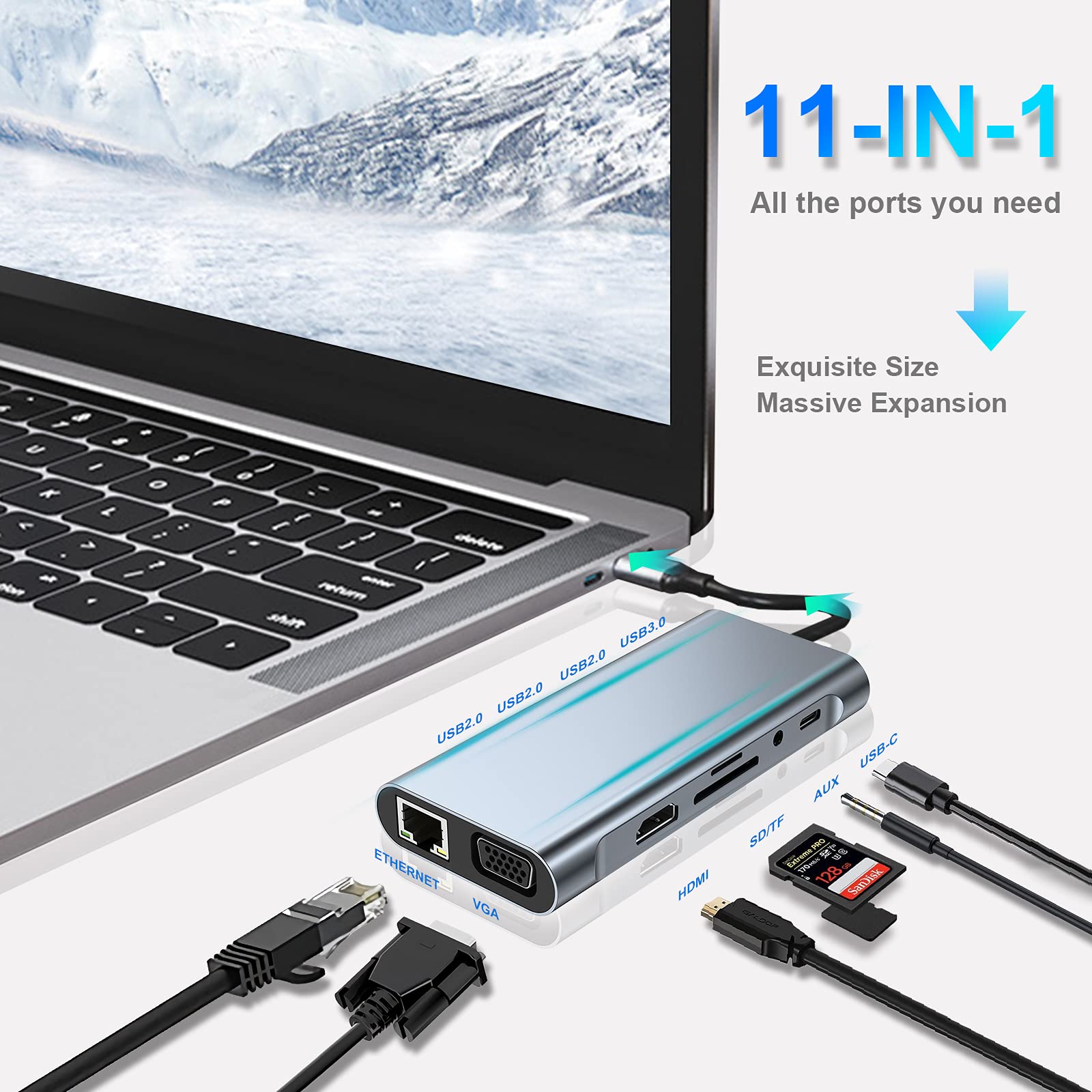 Office Object™ USB-C Docking Station Hub Adapter