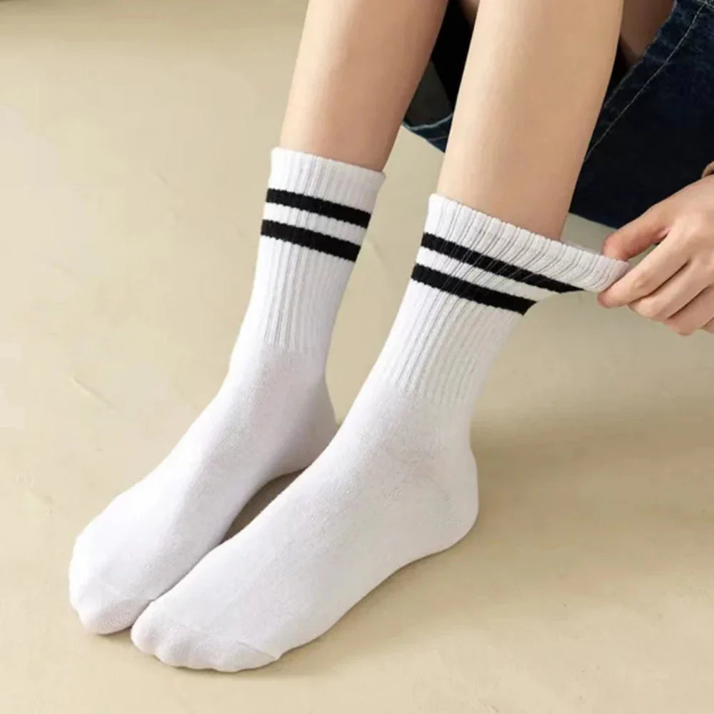 Slumblr® Cushioned Striped Quarter Length Womens Socks (3Pcs)