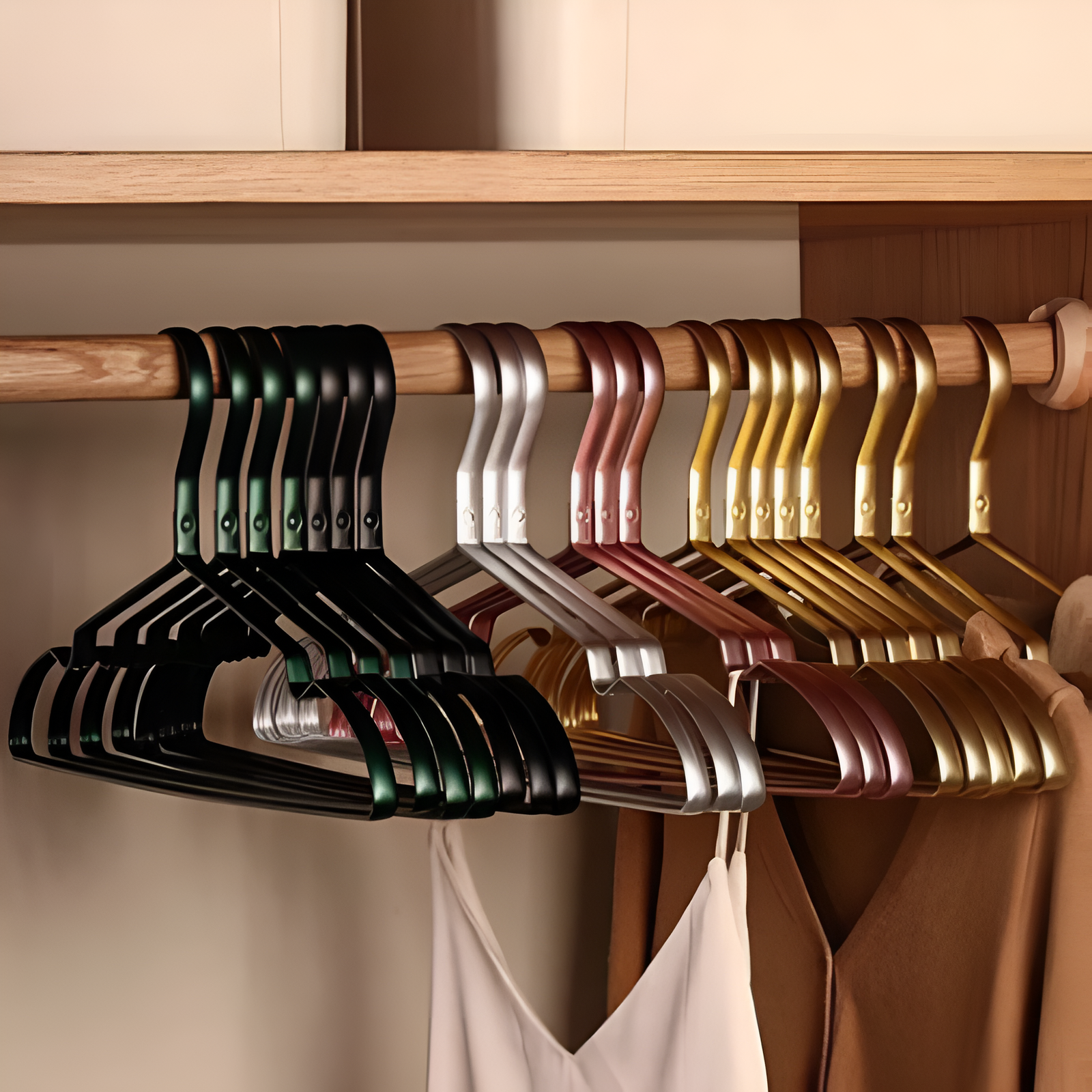 Goodinary® Gold Plated Metal Hangers Set (10pcs)