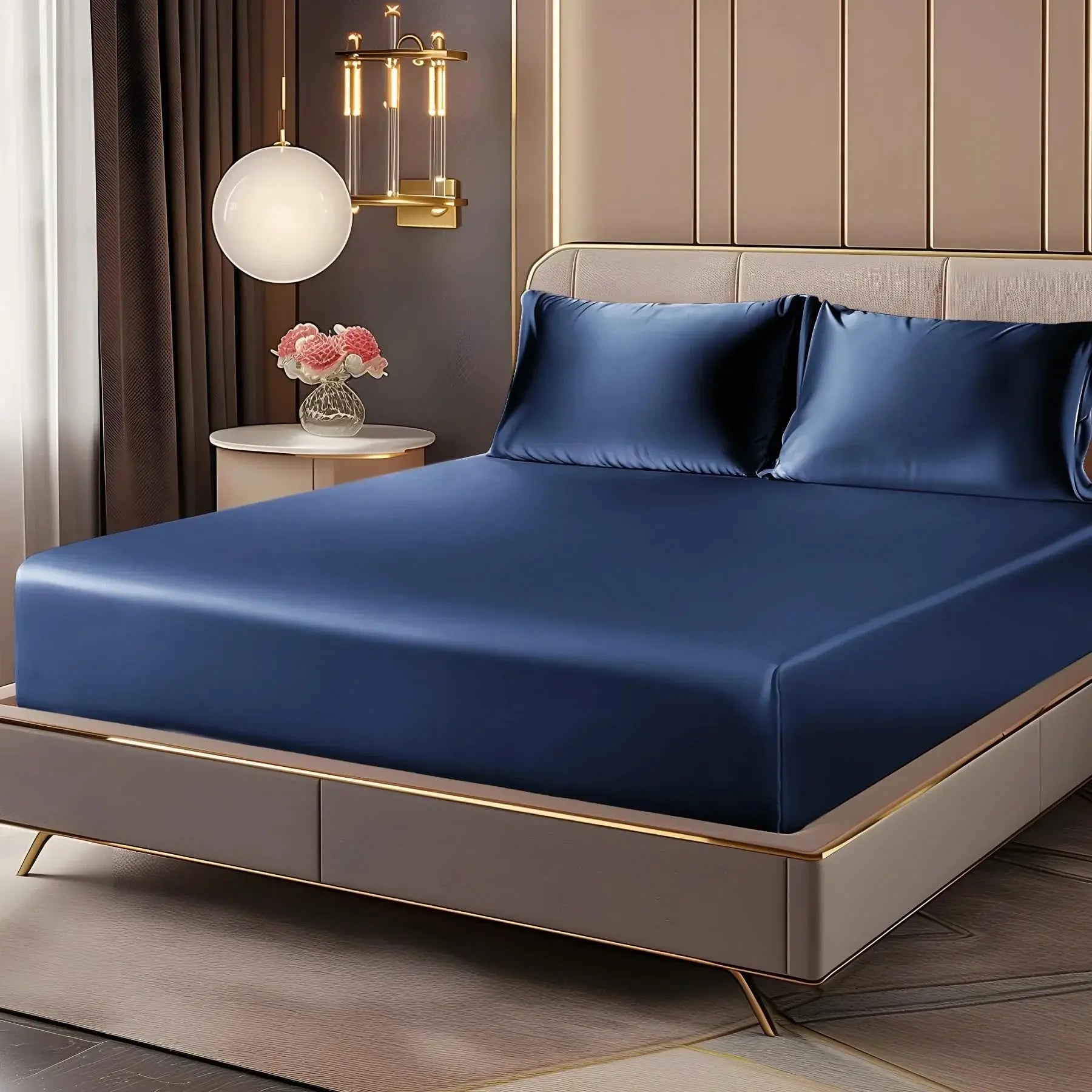 Goodinary® Luxury Satin Deep Pocket Sheet Set (3pcs) Goodinary